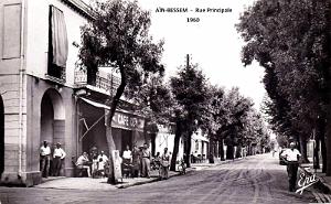 AIN-BESSEM - RUE PRINCIPALE ET CAFE-HOTEL CENTRAL - 1960